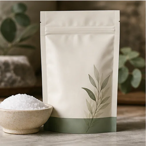 Primary packaging composition for Unscented Magnesium Bath Salt